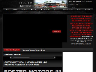 Web site www.fostermotors.com, Foster Motors