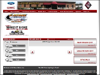 Web site www.gstonemotors.com, G Stone Motors