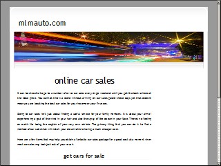 Web site www.mlmauto.com, Moore Lincoln Mercury