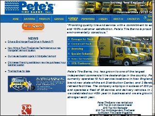 Web site https://www.petestire.com/vermont-tire-sales-and-service/petes-tire-barns-inc-in-middlebury-vt, Pete’s Tire Barns, Inc. in Middlebury, VT