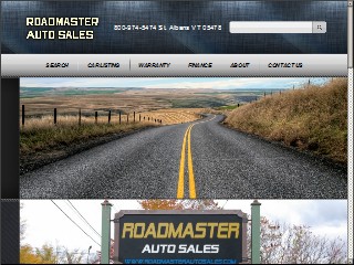 Web site www.roadmasterautosales.com, Roadmaster Auto Sales